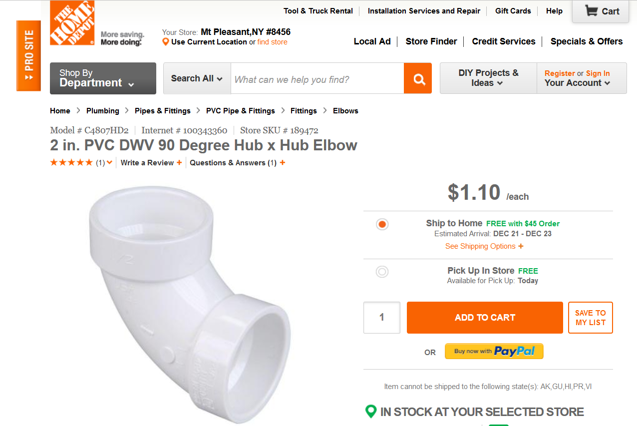2 inch elbow