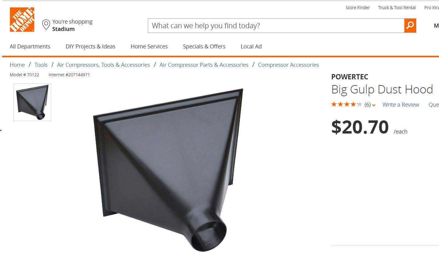 Big Gulp Dust Hood as Funnel