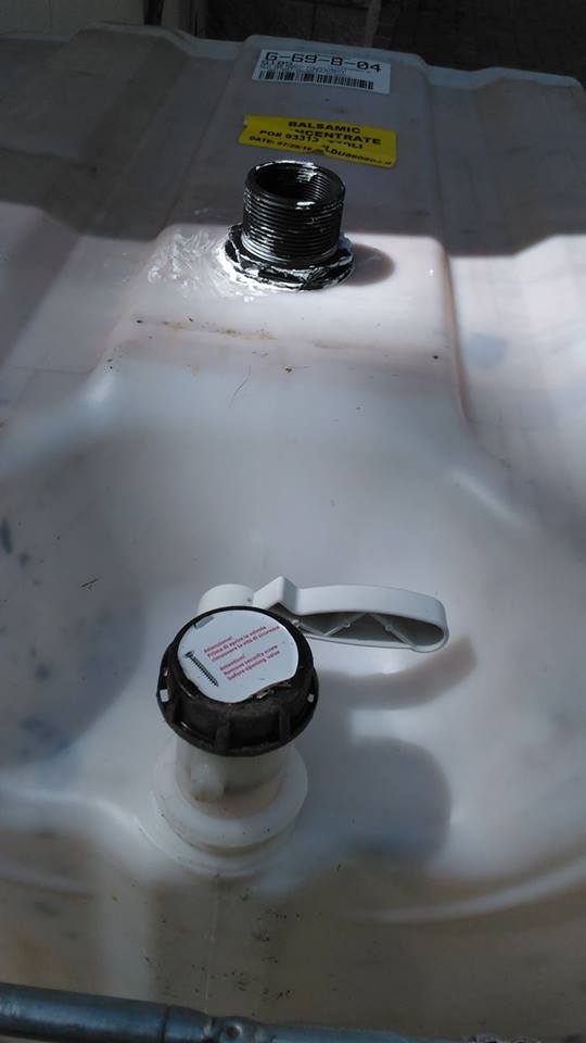 Bulkhead Fitting for Gas in/Gas out of Floating Gas holder