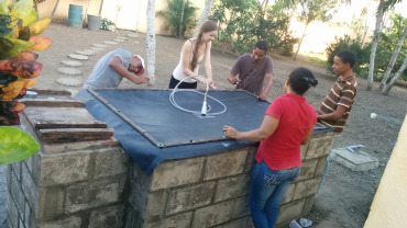 Envisaj Mercy -- the Mercy College Environmental Sustainability and Justice League -- builds its first Hestia Home Biogas system in the Dominican Republic
